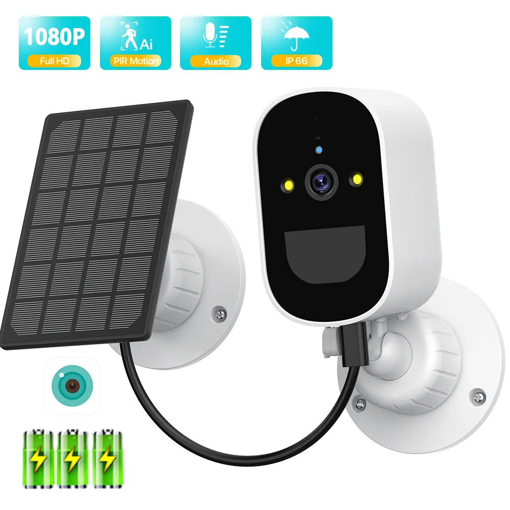 WiFi Camera Solar Wireless Security 1080P HD Video Surveillance Human Detection