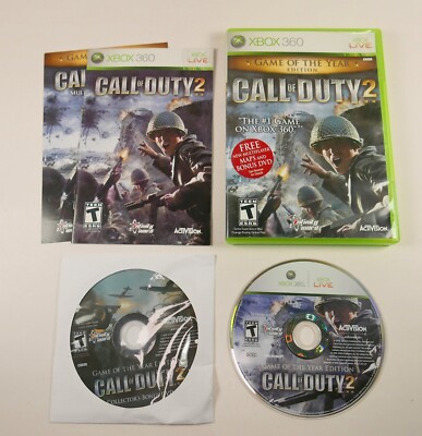 Call of Duty 2 XBox 360 Live Complete with Bonus CD Tested