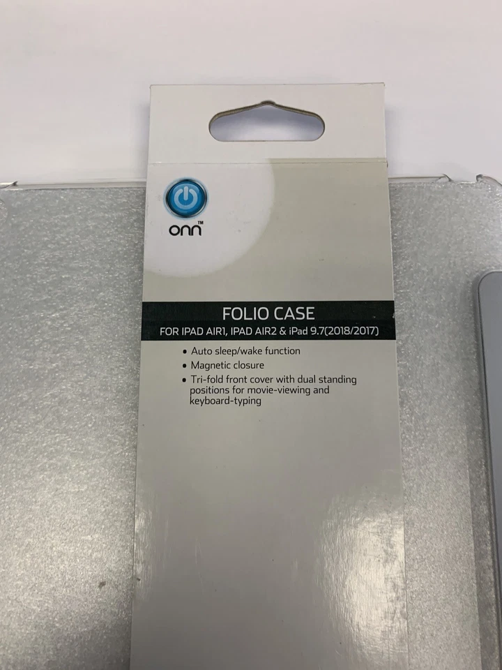 Onn Folio Case For IPad Air 1, IPad Air 2, IPad 9.7 (2017)- Gray - Image 3 of 4