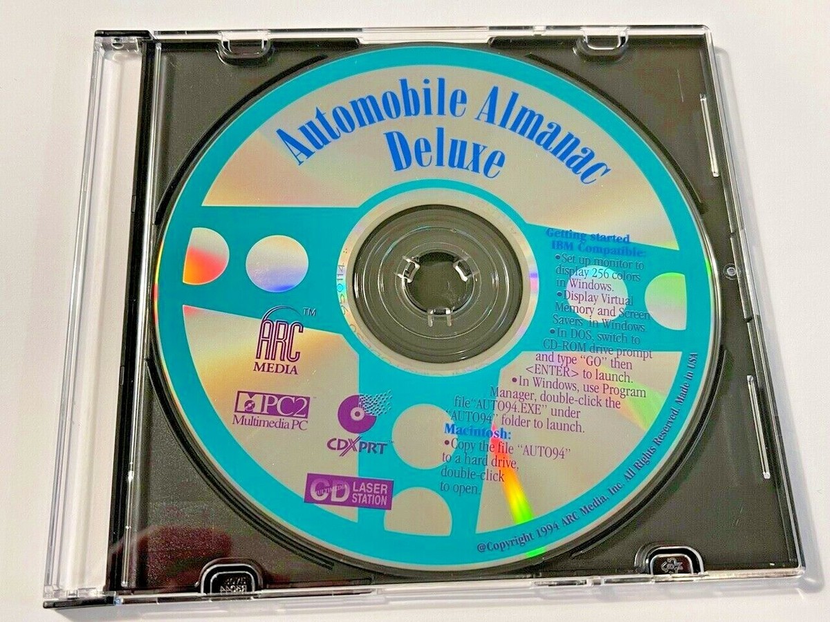 VINTAGE CLASSIC WIN 3.1 WIN95 CD TITLES: ArcMedia Automobile