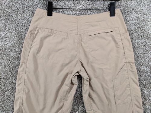 Mountain Hardwear Womens Hiking Pants Size 6 Beige Capri Crop Nylon Travel - Picture 9 of 13