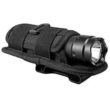 Flashlight Pouch Holster Carry Case Holder with 360 Degrees Rotatable Belt Bag