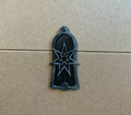 GUITAR TRUSS ROD COVER - STAR FOR GIBSON USA - CUSTOM PLASTIC 3D 