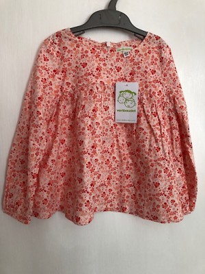 Mädchen Top Tunika Shirt von VERTBAUDET NAGELNEU MIT ETIKETT LACHS ROSA 5 JAHRE