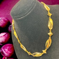 Vintage Victorian Style Gold-Tone 15 7/8 Inch Choker 