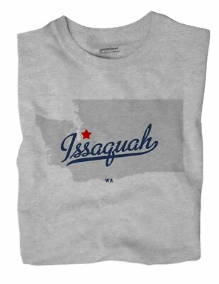 Issaquah Washington WA Wash T-Shirt MAP
