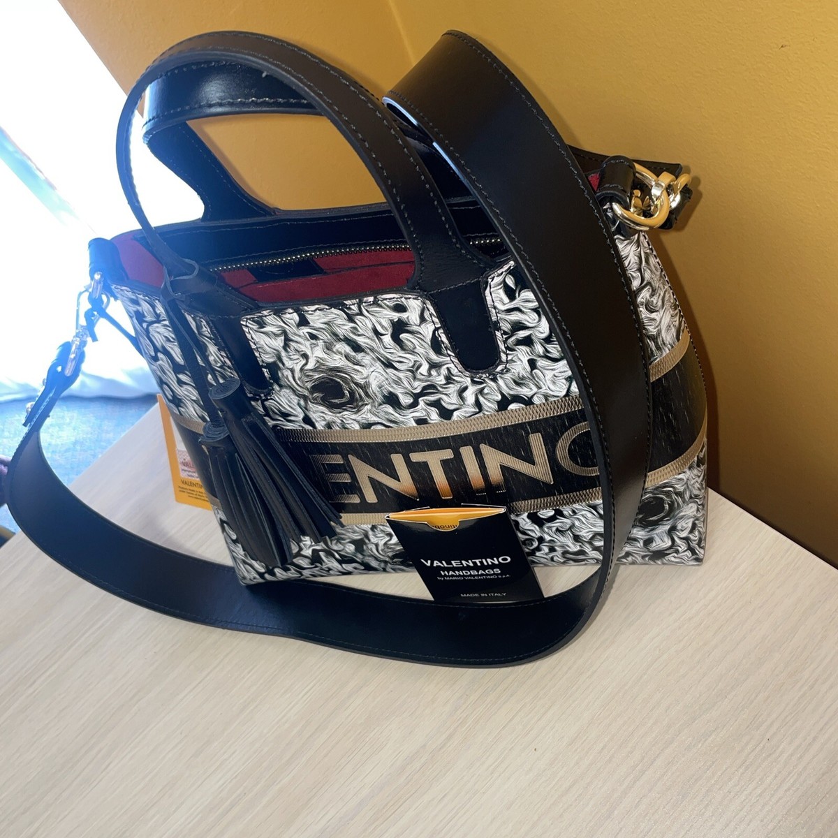 【新品未使用】MARIO VALENTINO バッグ Valentino By Mario Valentino Mia Rock Leather Crossbody