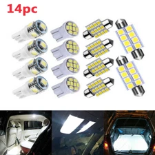 14X LED Interior Package Kit For T10 31mm Map LED DOME LIGHT Plate LED LIGHTS