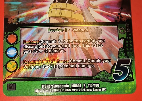 QUICK CREATION Rare 110/180, MHA01/ My Hero Academia /CCG/ Wave 1 /FOIL - Picture 2 of 4
