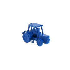 Spur N Traktor klein blau mit Arm