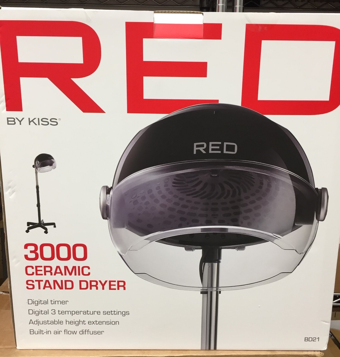 Kiss Red 3000 Ceramic Stand Hood Dryer, BD21 | eBay