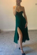 Reformation Juliette Dress Emerald Green - Size 0 - New without tags