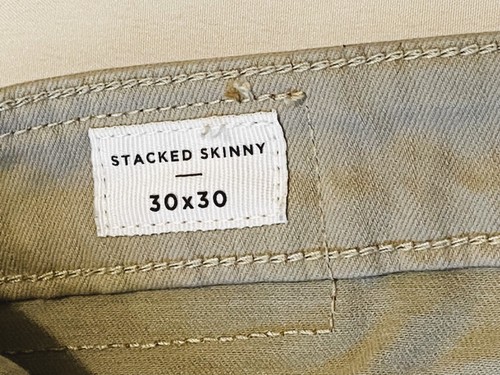 PACSUN Stacked Skinny Beige Jeans Men's Size 30 x 30 $60 - Picture 7 of 11