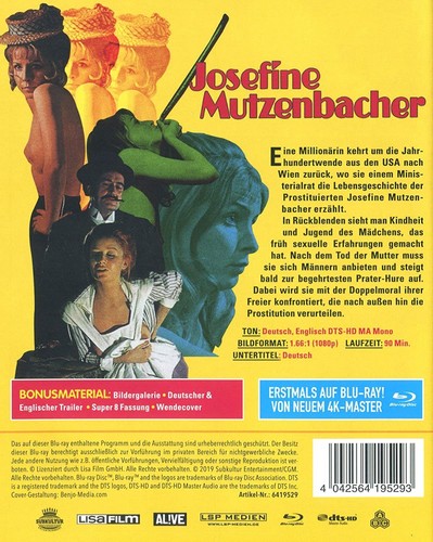BLU RAY: JOSEFINE MUTZENBACHER (1970) EROTIK LISA FILM COLLECTION # 05 - Bild 2 von 4