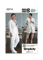 Simplicity 9714 Damen Jacke Hose Shorts Schnittmuster GrößEn 8-16 & 18-26