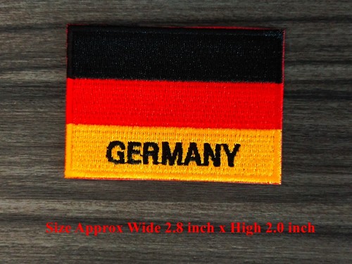 3 pcs Flags of GERMANY Iron on Patch Embroidered Sew on Jacket hat Shirt - Picture 2 of 6