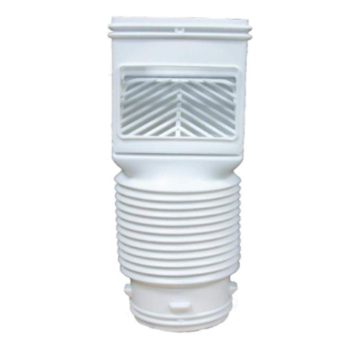 Flex Grate White Vinyl Downspout Filter