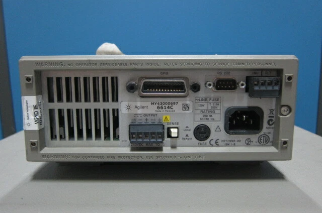 Agilent/HP 6614C 50 Watt System Power Supply, 100V, 0.5A - Image 4 of 4