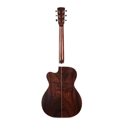 Huss & Dalton OM-C Thermo-Cured Red Spruce and Indian Rosewood Acoustic-Electric - Picture 3 of 9