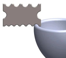 Pottery Rib Rim Shaper Pottery Tool Pottery Shaping Tool (2 Design)