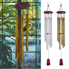 Large 33"  Wind Chimes Aluminum Tubes Hanging Ornament Outdoor Garden Yard Decor