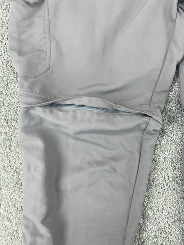 Cabelas Mens 38x32 Pants Convertible Hiking Classic Fit Nylon Gray Cargo Zip Off - 第 7/19 張圖片