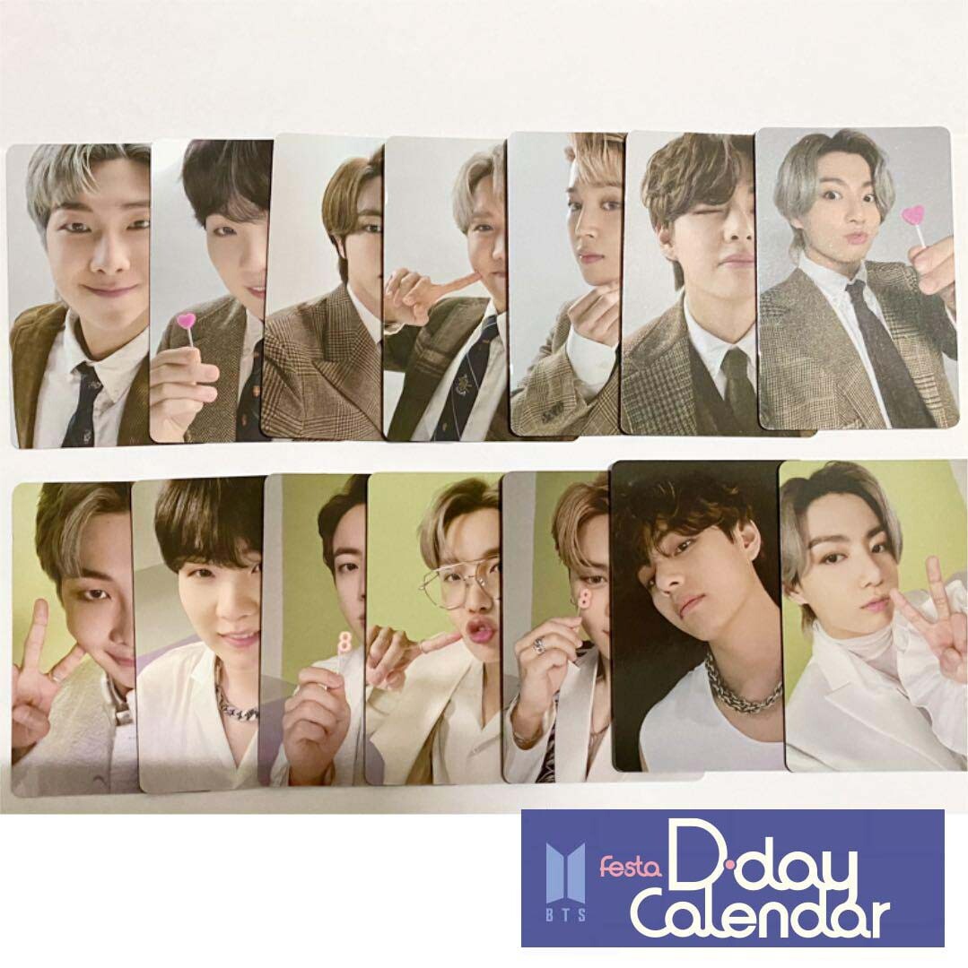 BTS FESTA D-DAY CALENDAR Official Photo Card JUNGKOOK V BTS FESTA D-DAY CALENDAR Official Photo Card JUNGKOOK V