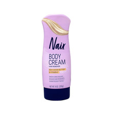 Case of 12-Nair Body Cream Hair Remover Rich Cocoa Butter Vitamin E 9 oz. Ea.