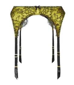 Agent Provocateur Leisa Bra Green Lace  32DD Brief AP2 Suspender AP3  BNWT