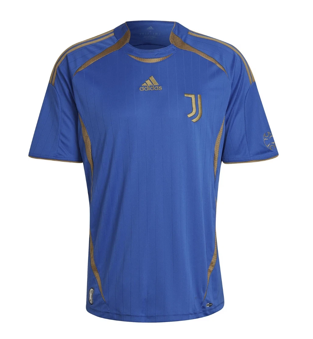 Adidas Juventus Turin Warm Up Shirt Jersey Blue Golden Size XL New