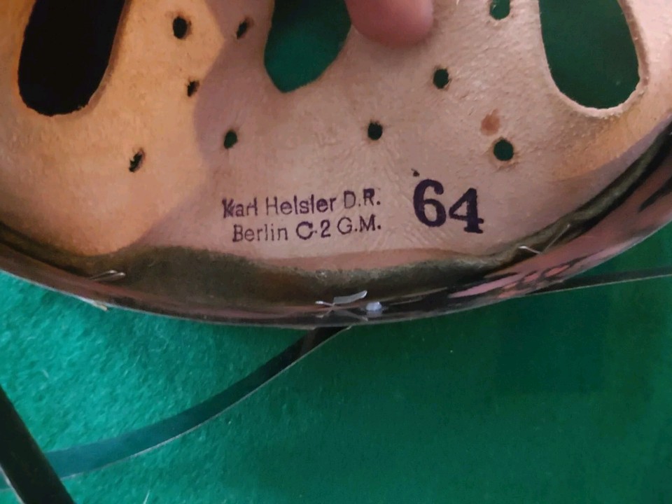 WW2 German Helmet Liner, Leather & Ring 64/58 B&C Litzmannstadt 1943 eBay