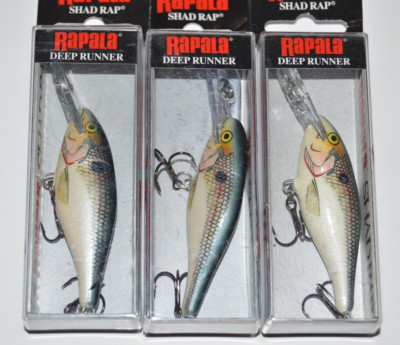 Leurre De Pêche Vintage Rapala SR-7 SD Shad Rap - 5/16 Oz - Deep Runner - NEUF