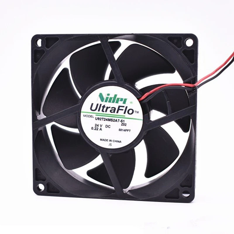 Nidec T92T24MS1A7-51 24V 0.22A 9025 9CM double ball inverter cooling fan - Image 2 of 4