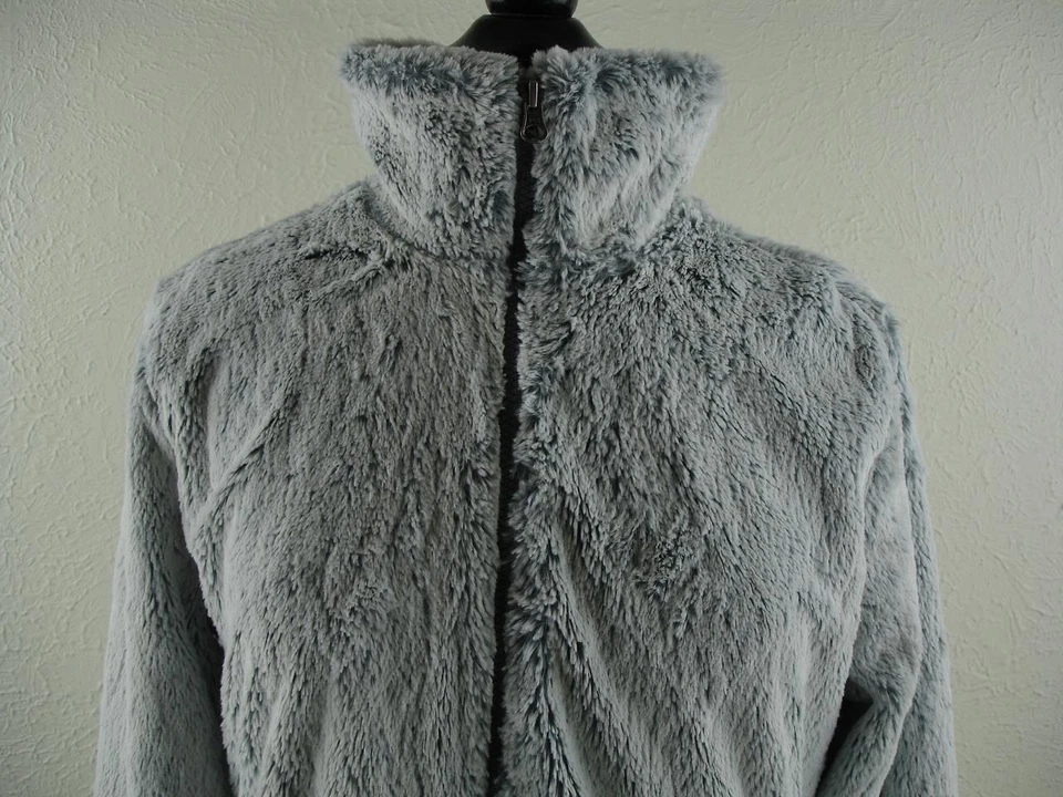 Chaqueta de bombardero Patagonia Conejo High-Pile para mujer M polar piel sintética gris cremallera completa Foto 3 de 4