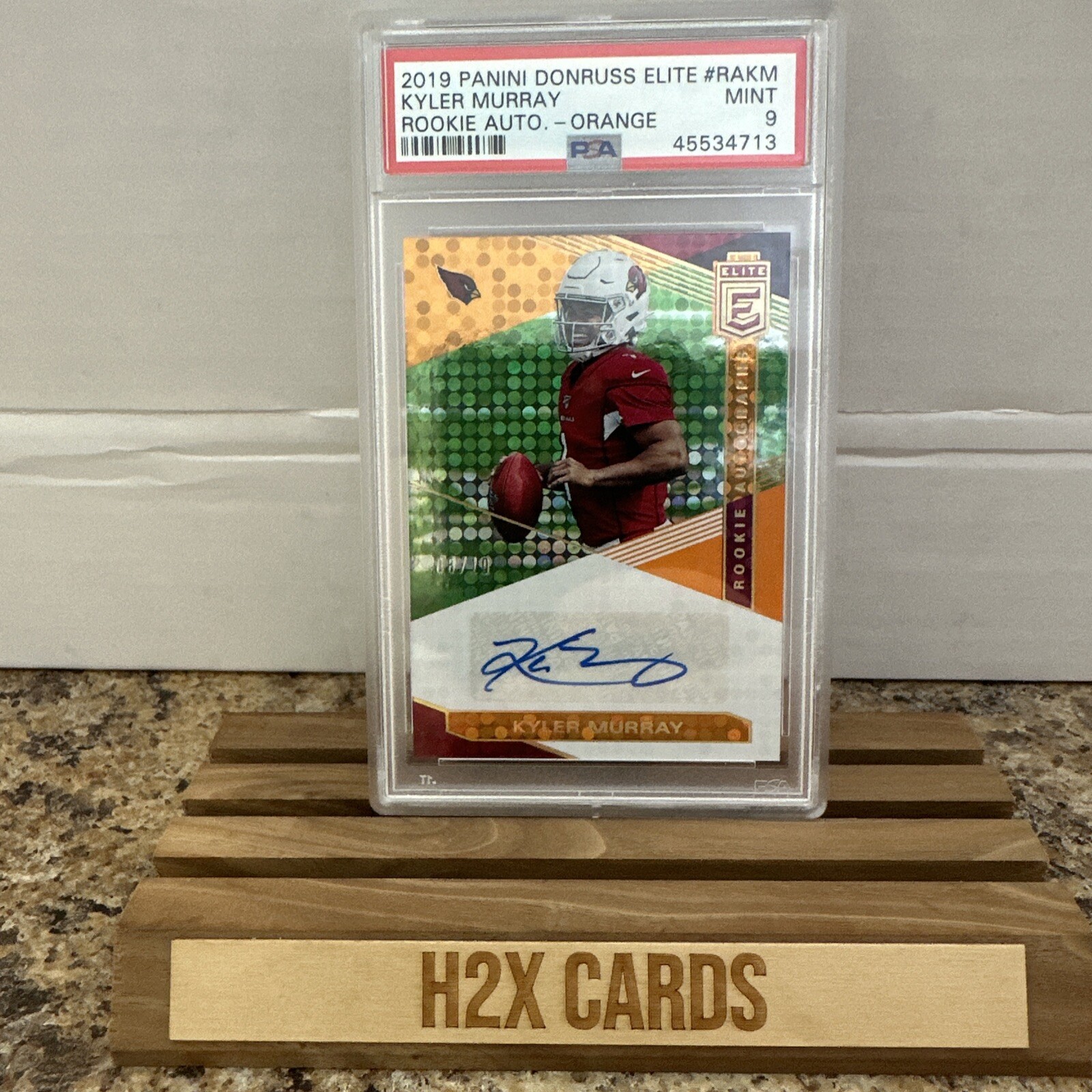 Kyler Murray Panini Donruss Elite Rookie Autographs #RAKM Orange