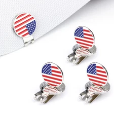 Crestgolf Golf Hat Clips Golf Ball Marker Magnetic Golf Clips 4pcs/pack
