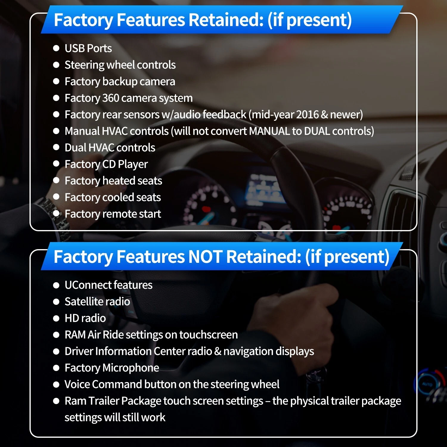 LINKSWELL GEN 5 Android Car Radio Stereo For Dodge Ram 1500 2500 3500 2013-2018 - Picture 4 of 13