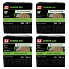 LOT FOUR 5LB BOXES NEW GRiP RiTE COMMON NAiLS 6D 2 iN EXTERiOR GALVANiZED 6HGC5