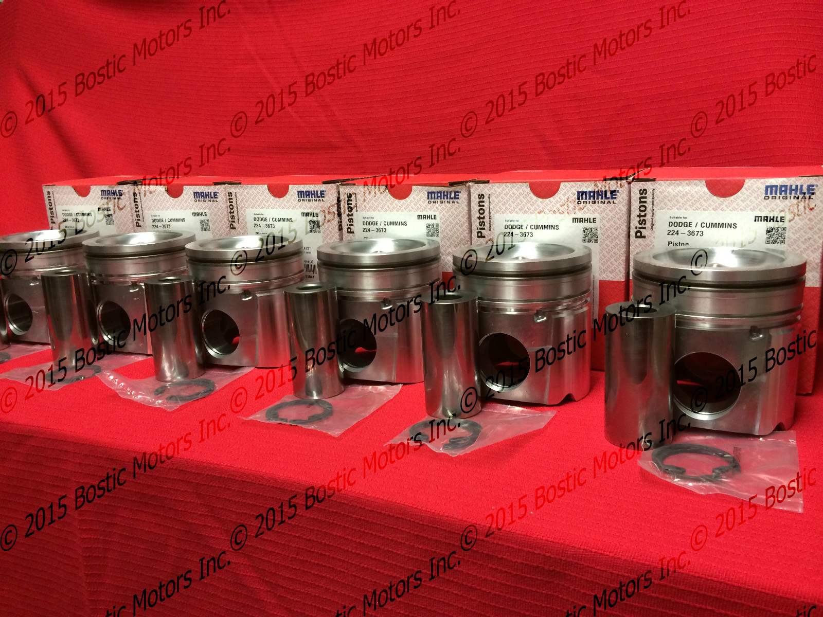 CUMMINS 5.9 5.9L PISTONS 200408 MAHLE STANDARD H/O 171 Matched & Balanced 6 ea eBay