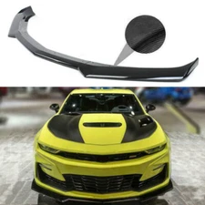 Fits For Chevy Camaro 1LE Style 16-23 Front Bumper Lip Spoiler Carbon Fiber Look