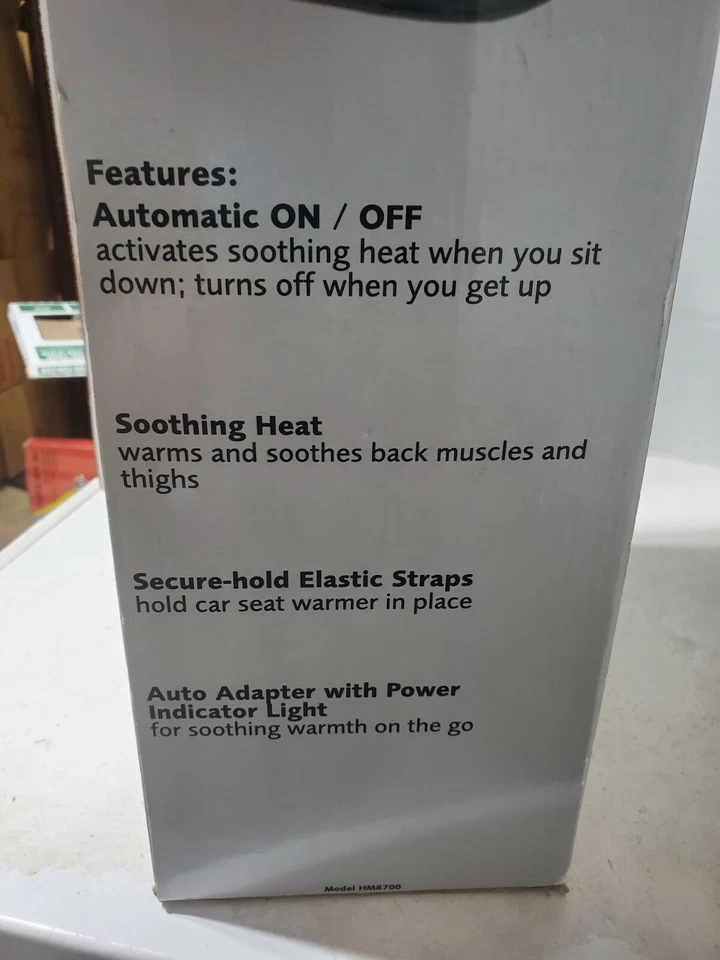 CALENTADOR DE ASIENTO DE COCHE CONTORNO COMPLETO CALMANTE SALUD O METER NUEVO STOCK ANTIGUO Foto 2 de 4