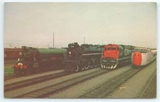 Postcard Canadian National Railways Flying Scotsman in Montreal 1970 Tour