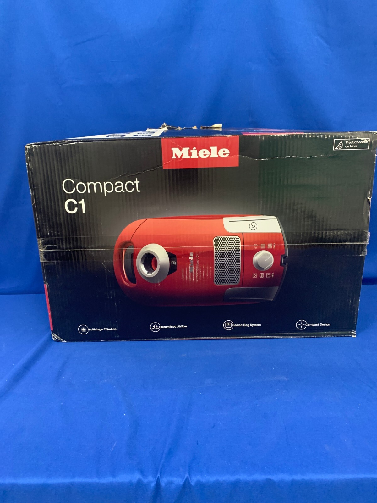 Miele Compact C1 Turbo Team Powerline Canister Vacuum SCAE0 Obsidian