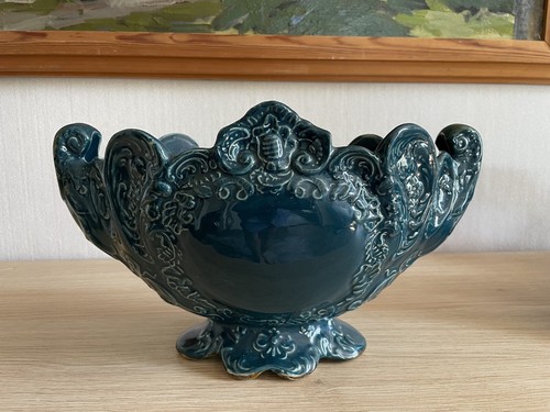 Wunderschöne Jugendstil Jardiniere Pflanzschale Übertopf Engel Putten - Bild 9 von 13