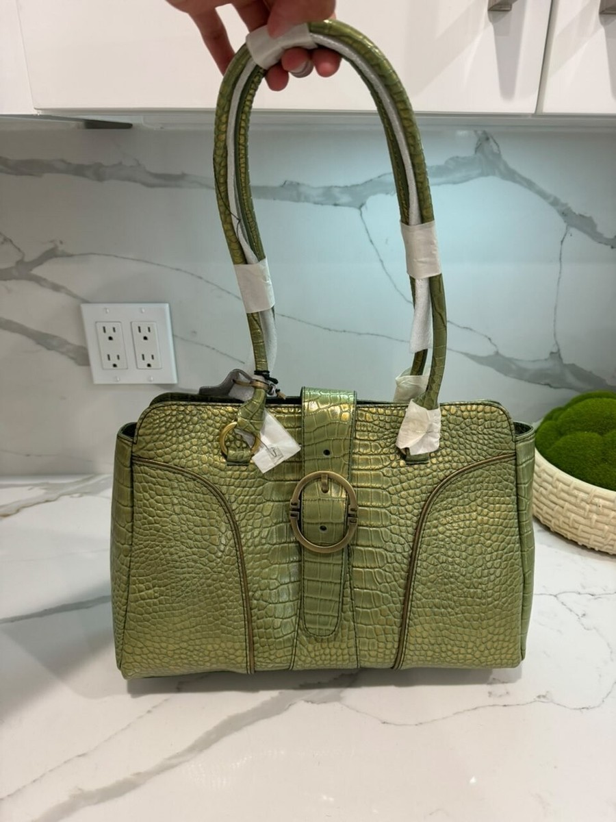 Charlie Lapson Leather Green Bag