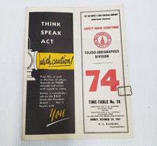 Baltimore & Ohio Railroad Co Timetable # 74 C...