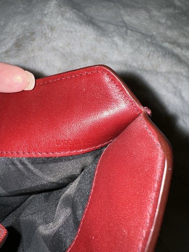 Burberry iPad Or Tablet Sleeve Case Red Leather Closure AUTHENTIC 8” X 9.5” EUC - Photo 12/12