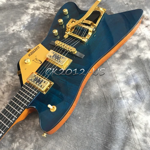 G6199 Jupiter Thunderbird Billy Bo Electric Guitar Blue Mahogany Body&Neck