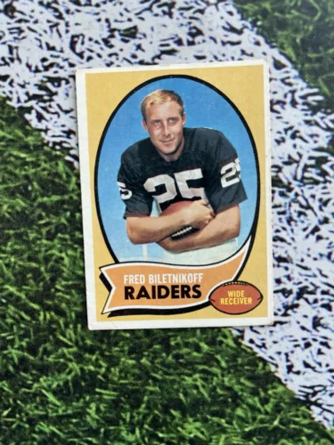 1970 Topps Football Fred Biletnikoff #85 EX Condition Low Cost Shipping 
