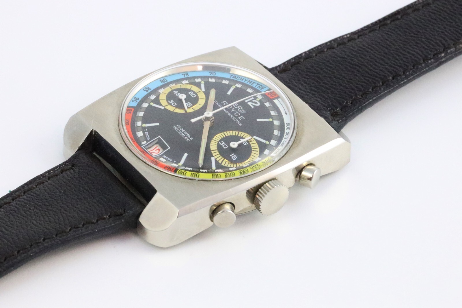 Bild 5 - Vintage Royce Chronograph Rainbow Handaufzug 7734 70er Jahre Dif22564 AVS18061 X